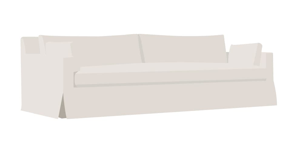 Replacement Restoration Hardware Belgian Track Arm Slipcover Comfort